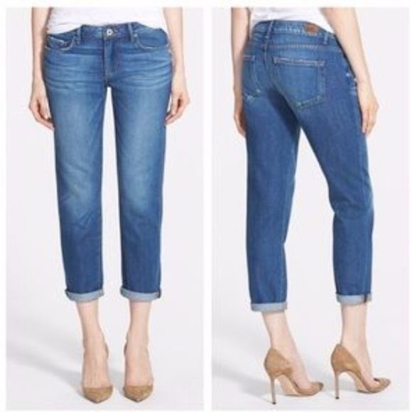 PAIGE Denim - Paige Jimmy Jimmy Boyfriend Crop Jeans Sz 27